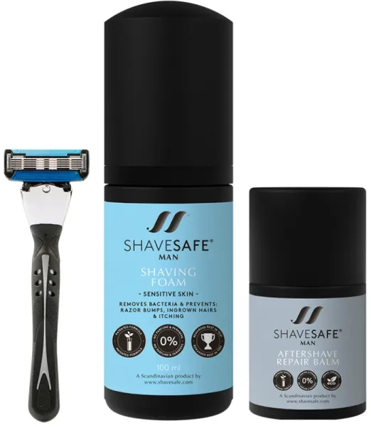 ShaveSafe Man Kit - Herkkä Iho