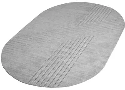 Woud Kyoto Soikea Matto 340x210 cm Harmaa