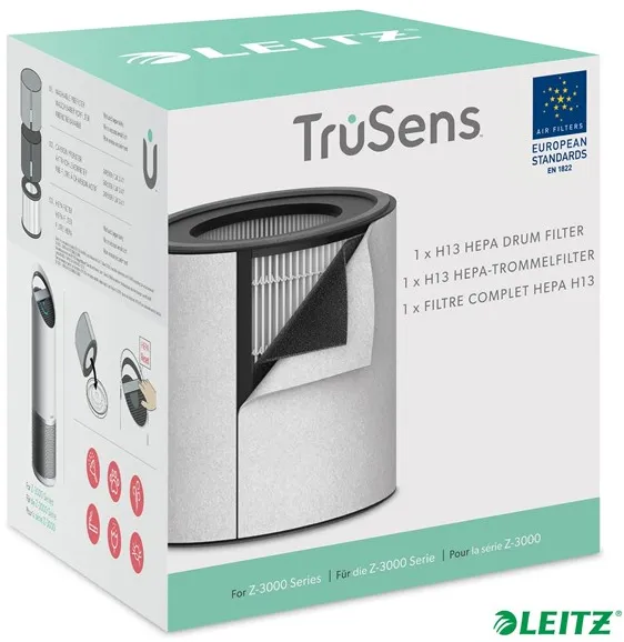 Leitzin vaihto 3-in-1 H13 HEPA -suodatin TruSens Z-3000 -suurelle ilmanpuhdistimelle